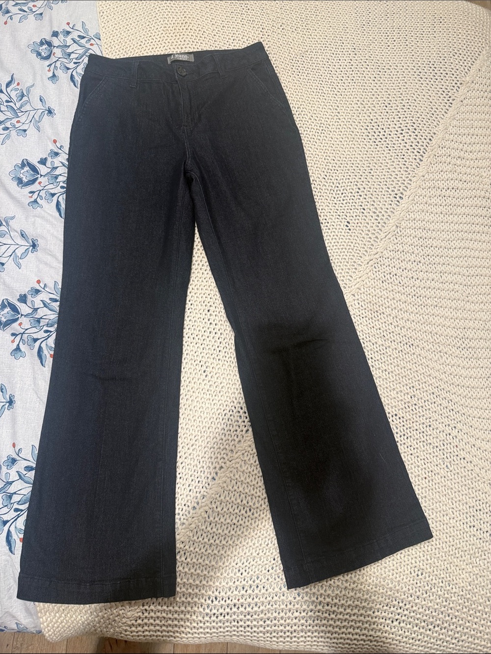 d. jeans Black woman dark jean  Wide-Leg Jeans soft